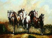 unknow artist Horses 053 oil painting reproduction